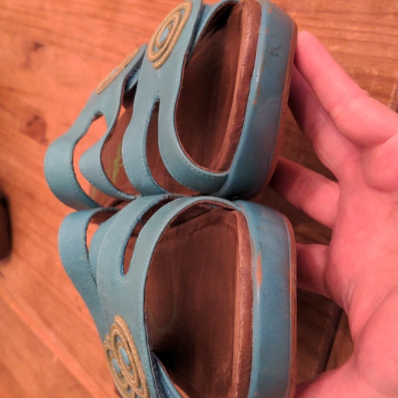 Dansko Pasadena Collection Teal Dixie Sandals, Size 39 - Picture 13 of 14